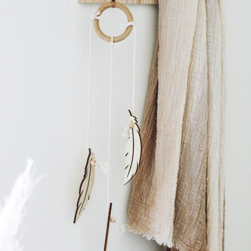 SOLD Handmade feather Dream Catcher Wall Hanging - Picture 4 of 9